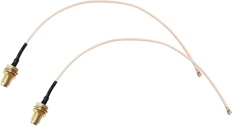 Rydocyee IPEX U.FL to SMA Female Cable 8 Inches RG178 WiFi Pigtail Coaxial Cable Connecting SMA Antenna to 4G 5G Router, Modem, MiFi Hotspot, Mini PCIE Wireless Card, WiFi Motherboard - 2 Pack - Image 1